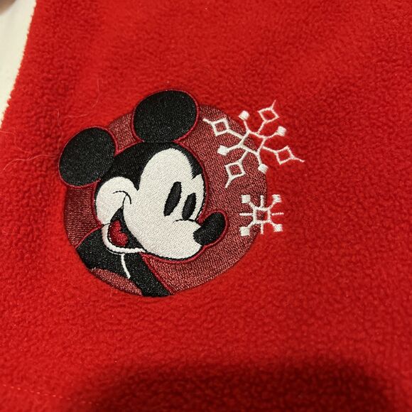Disney Shopping.com Fleece Jacket Women's Size 4XL Red Mickey Christmas full zip - Picture 9 of 11